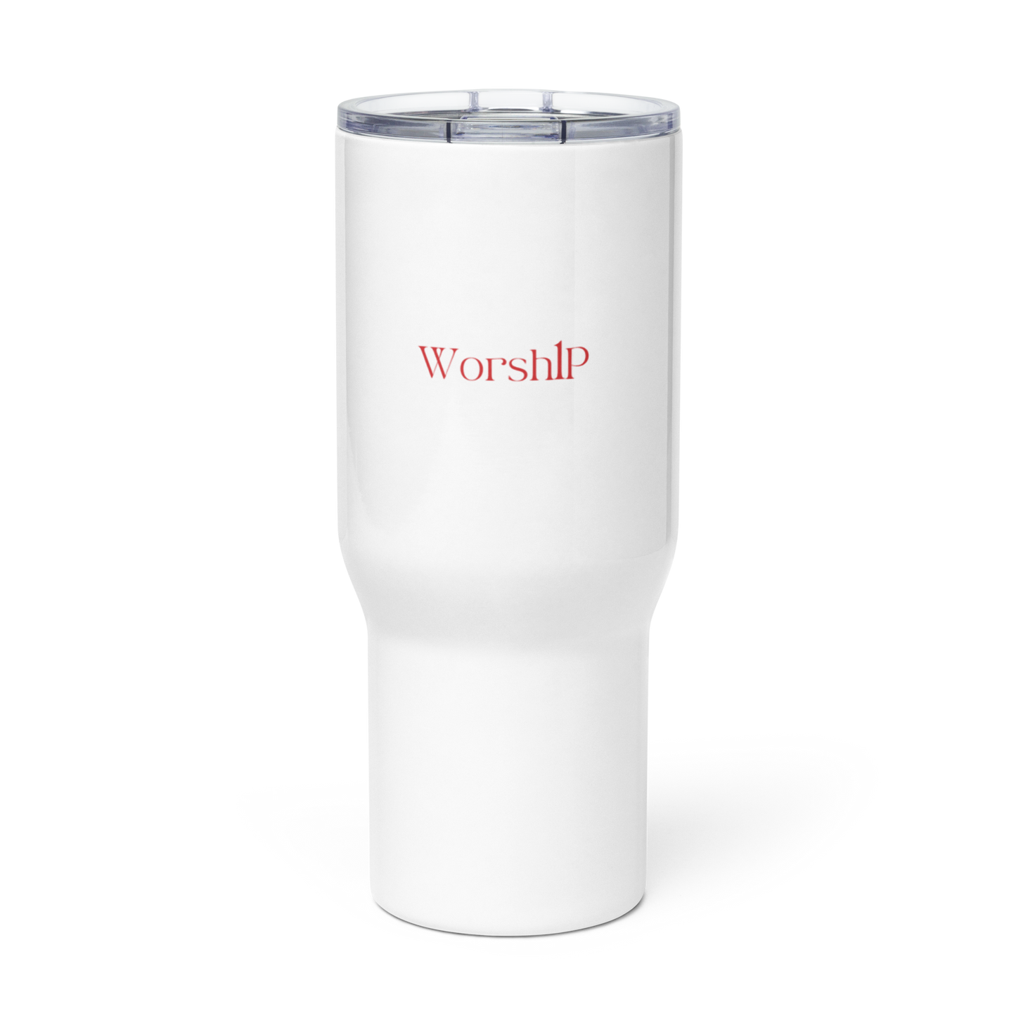 Worship travel mug RED